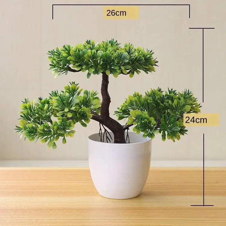 Artificial Bonsai Plants Lifelike Greenery For Decor
