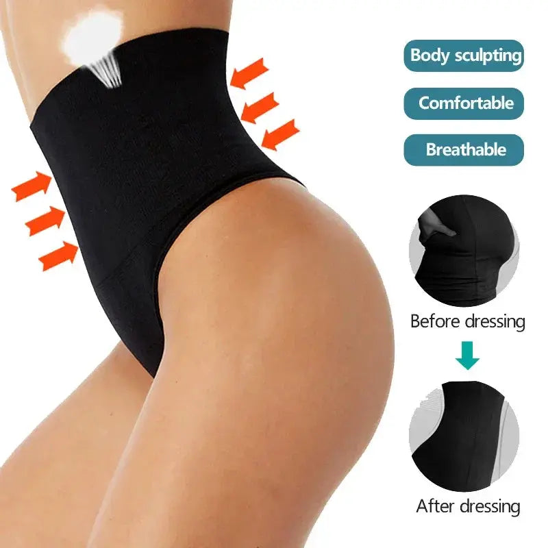 High Waist Thong Shaper for Tummy Control and Butt Lifting
