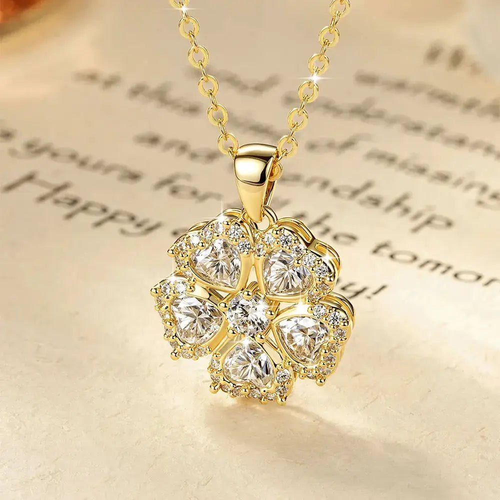 Dainty Gold Moissanite Necklace — product image 3