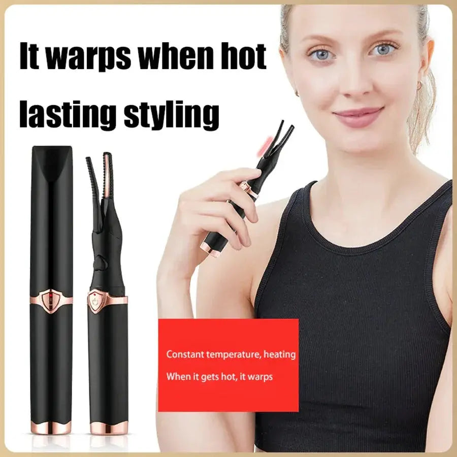 Portable Heated Eyelash Curling Tool With Three Temp Modes