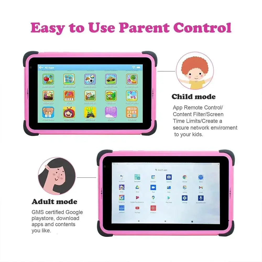 7 Inch Kids Android Tablet With HD Display And 32GB Storage