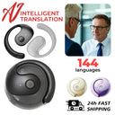 144 Language AI Translator Earbuds Waterproof Wireless Bluetooth 5.4 Real Time