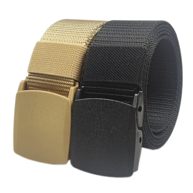 White Automatic Buckle Nylon Army