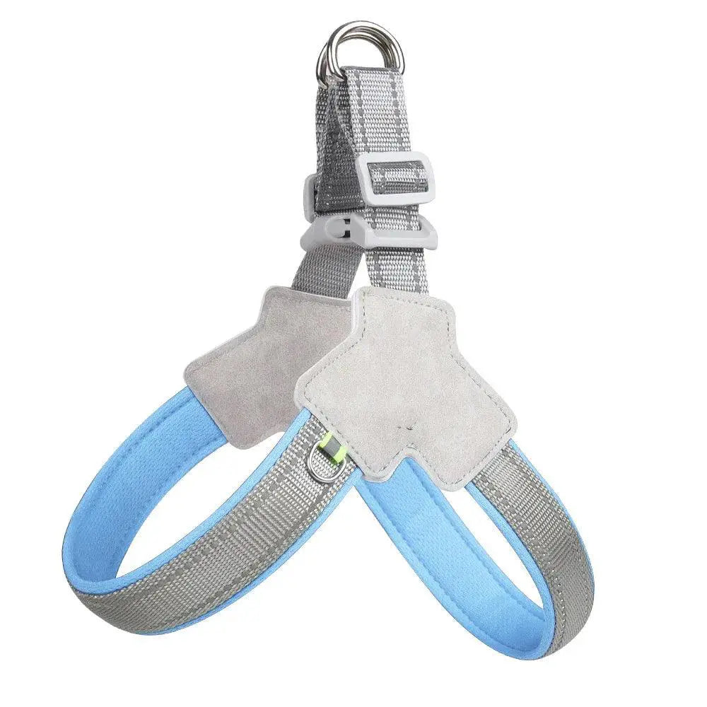Reflective Dog Harness for Night Walks — Red
