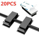 Adhesive Wire Organizer Cable Holder Cord Management Harness Clamp Clip For Home PC Power USB Cable Wiring Desktop Cord Manager