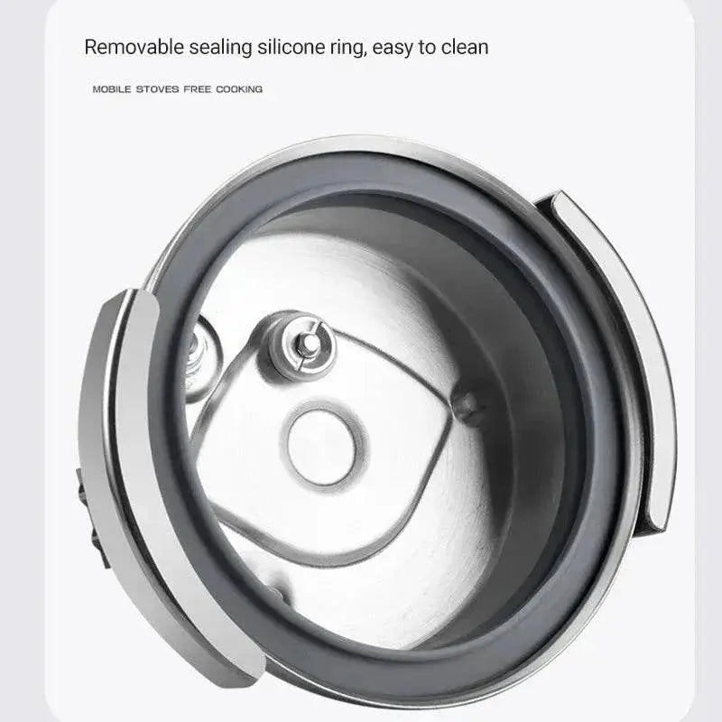 Portable Stainless Steel Pressure Cooker 1.6L 2.0L Camping
