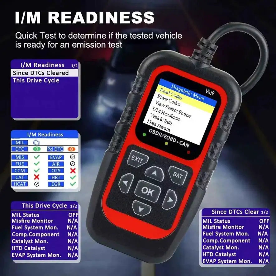 V419scanner Car Diagnostic Tool Automotive OBD2 Scanner Check Engine Code Reader