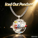 Iced Out Rocket Pendant Micro