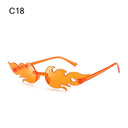 Trendy Rimless Flame Sunglasses for Women UV400 Shades