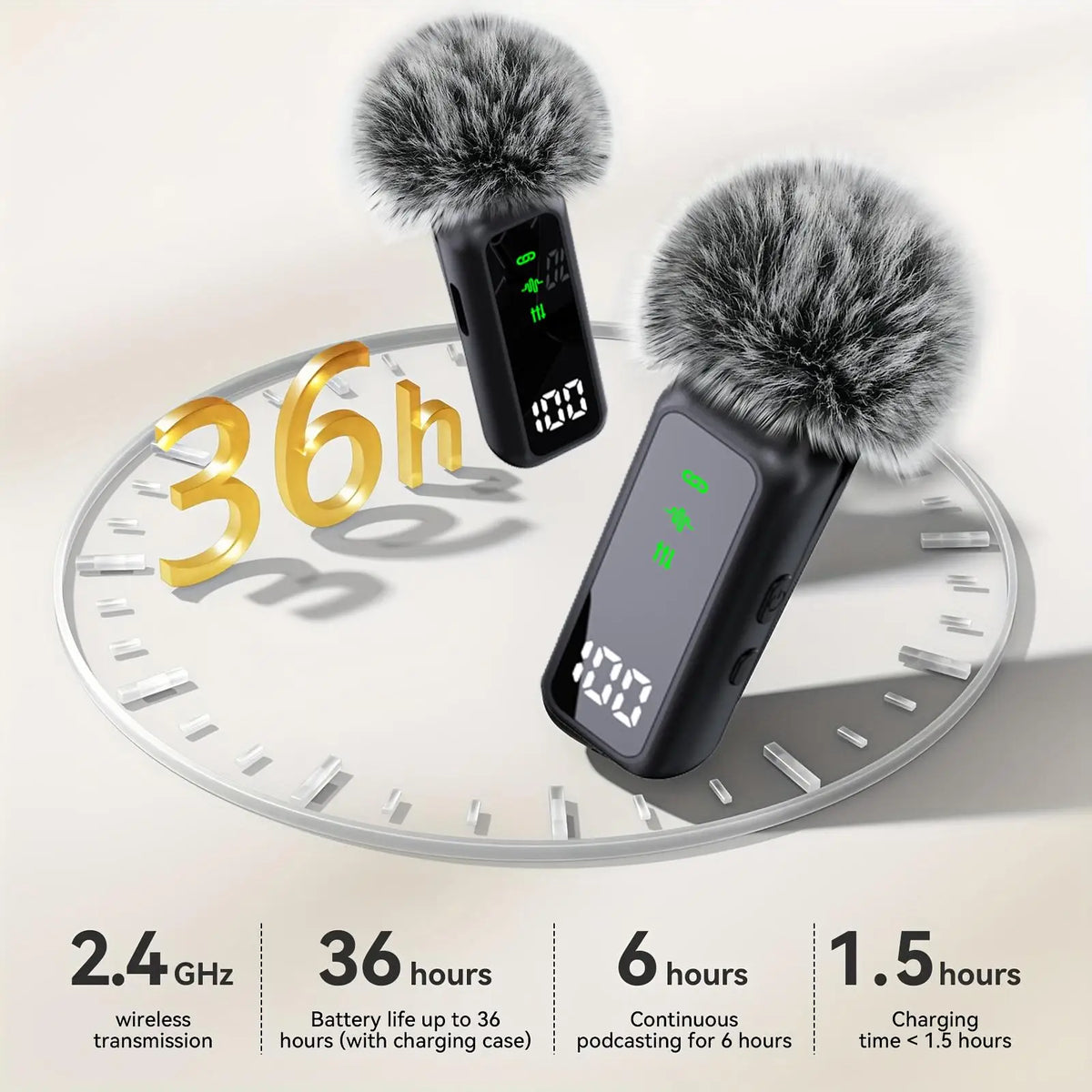 Wireless Lavalier Microphone Charging Case