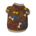 Warm Fleece Skull Print Dog Coat Stylish Camo Bulldog Jacket