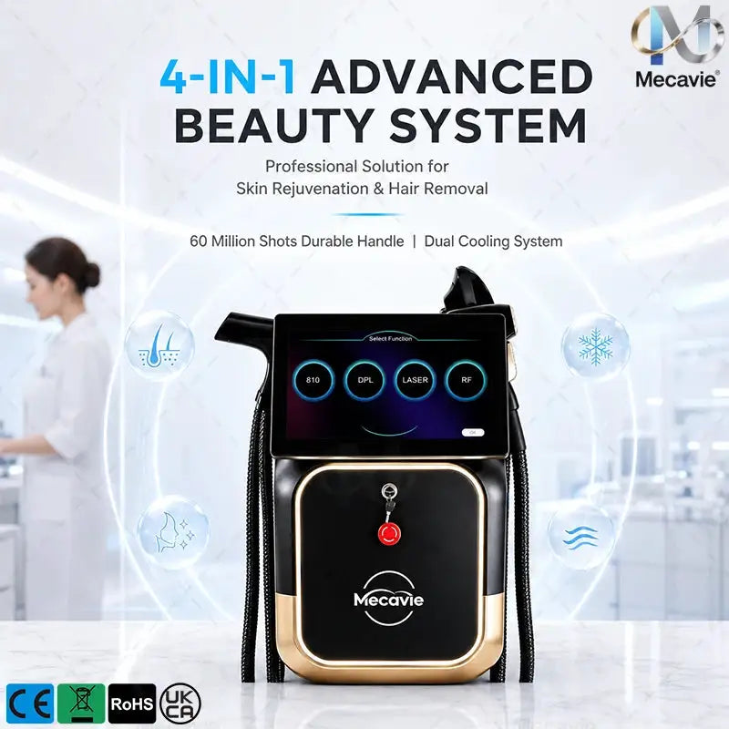 Newest 4 In 1 Diode Laser Pico 808 Carbon Peeling RF Ipl Nd Yag Picosecond Laser Opt Hair Removal Tattoo Removal Machine 5000W