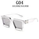 Unisex Luxury Retro Square Sunglasses with UV400 Protection