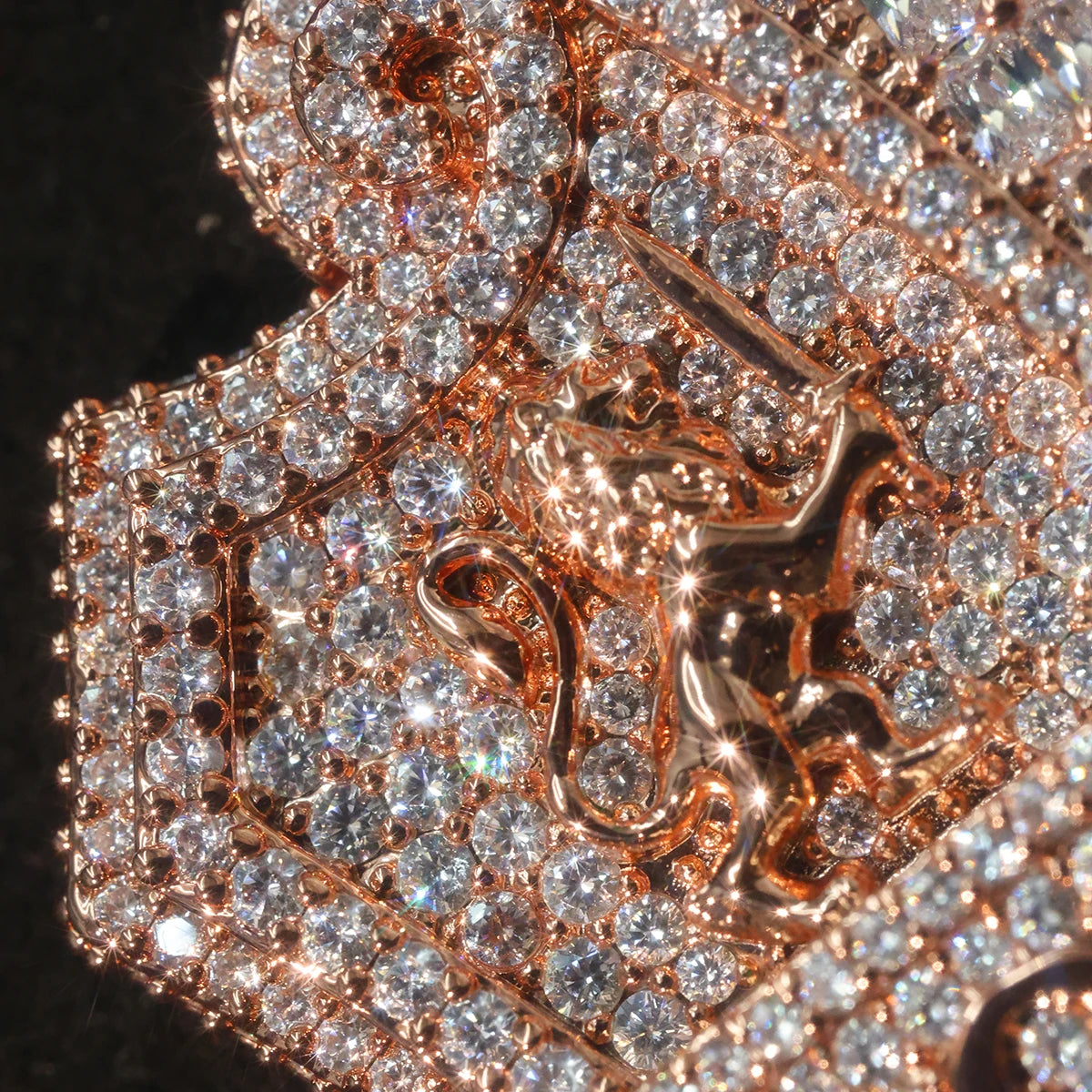 Iced Shield Cz Pendant House