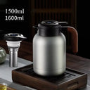 316 Stainless Thermos Bottle With Temperature Display And Tea Strainer