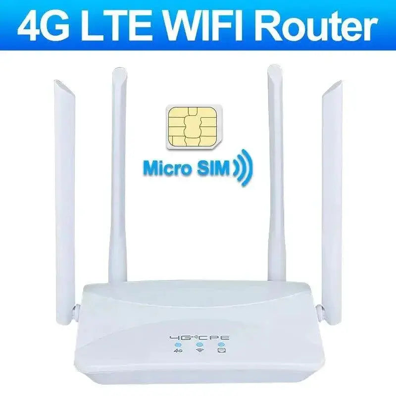 4G LTE WiFi Router With SIM Card Up To 150 Mbps Connectivity