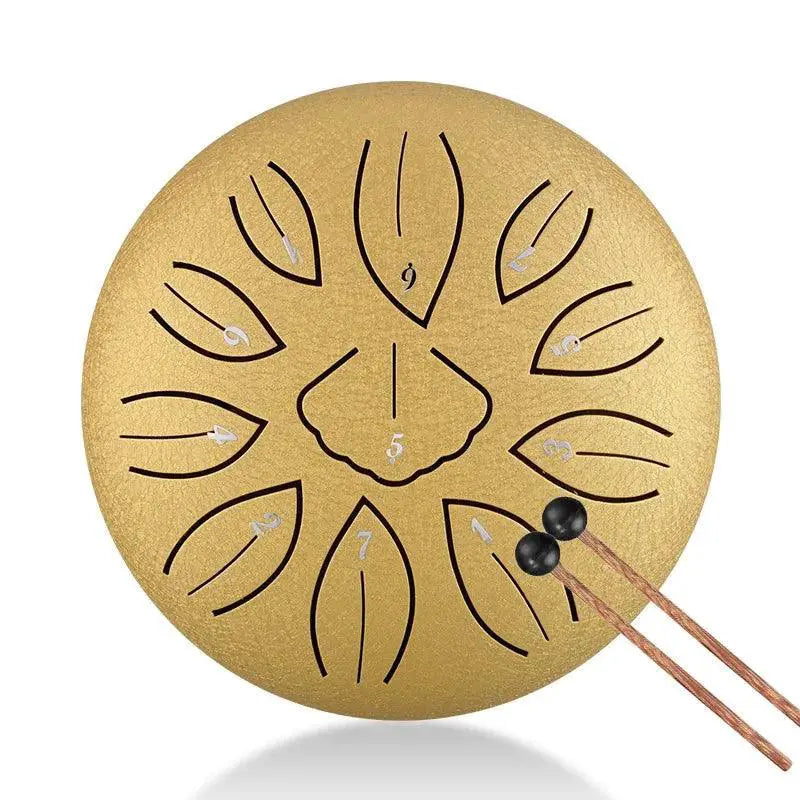 Hluru Glucophone Steel Tongue Drum 6 Inch 11 Notes C5