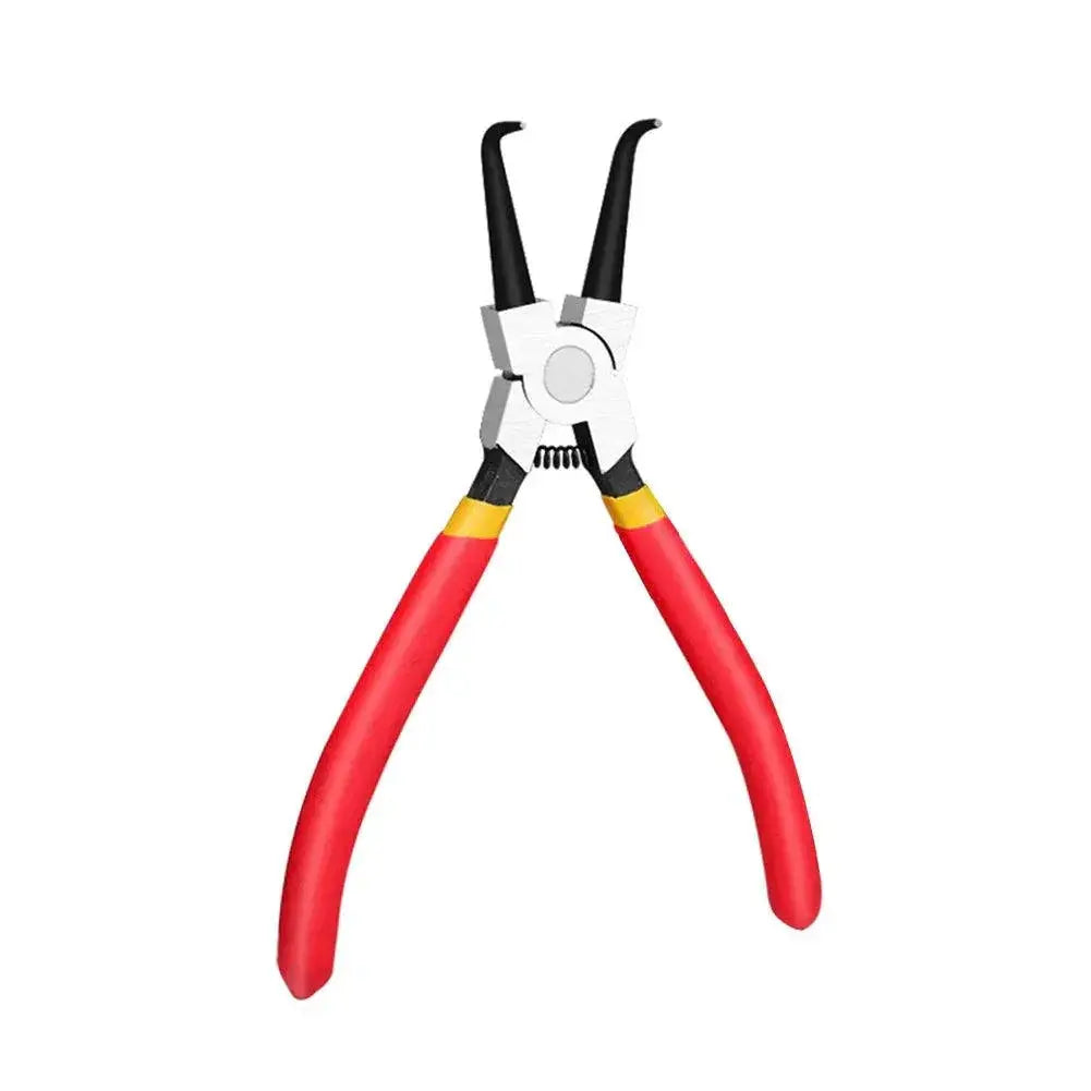 Portable Carbon Steel Snap Ring Circlip Pliers 7 Inch
