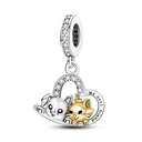 Cat Collection Silver Charm Bead