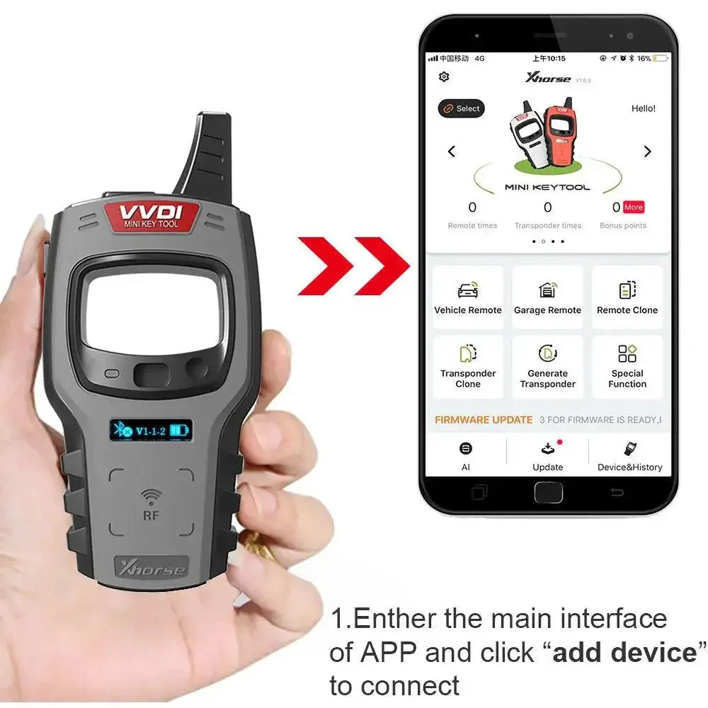 V1.8.7 VVDI Mini Key Tool Remote Programmer Global Version