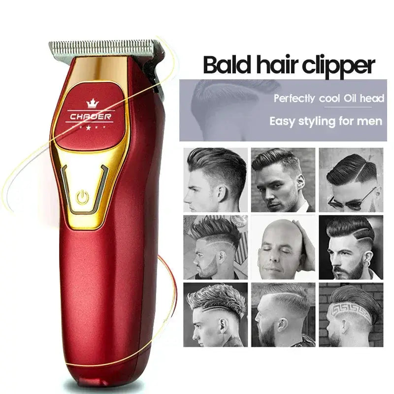 Powerful Professional Hair Trimmer Men 0mm T Blade Clipper