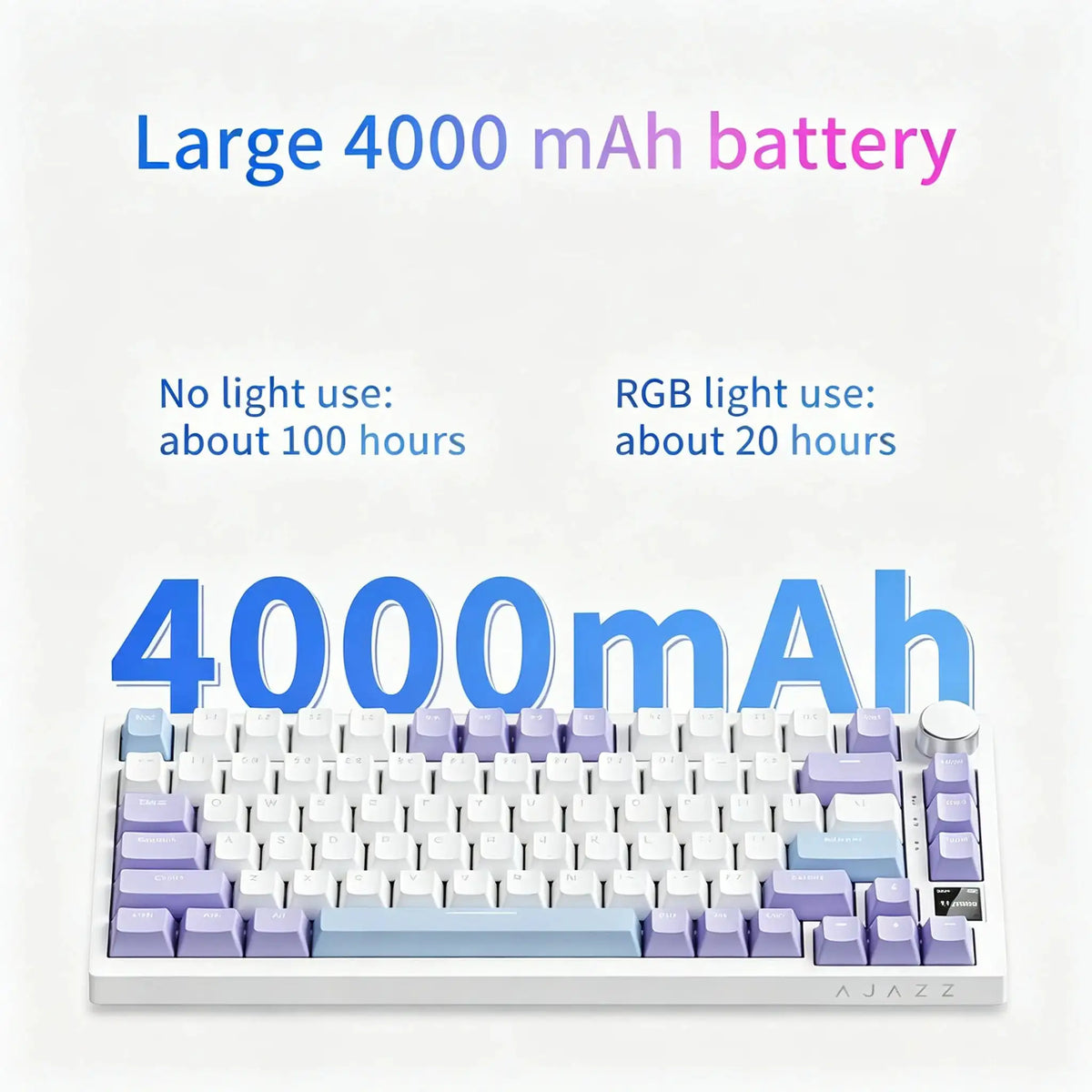 AJAZZ AK820 and AK820PRO Mechanical Gaming Keyboard 75% Layout PBT OEM Keycap RGB Backlight Full Key Anti-Ghosting Type-C