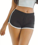 Acrylic High-Waisted Yoga Workout Shorts Anti-Walking Tech