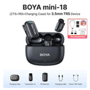 BOYA Mini Wireless Lavalier Microphone For iPhone iPad Android Type C 2.4 GHz HD