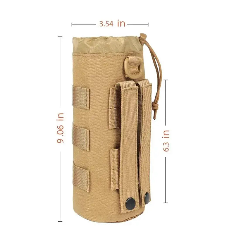 Durable Outdoor Water Bottle Holder Pouch Drawstring Closure