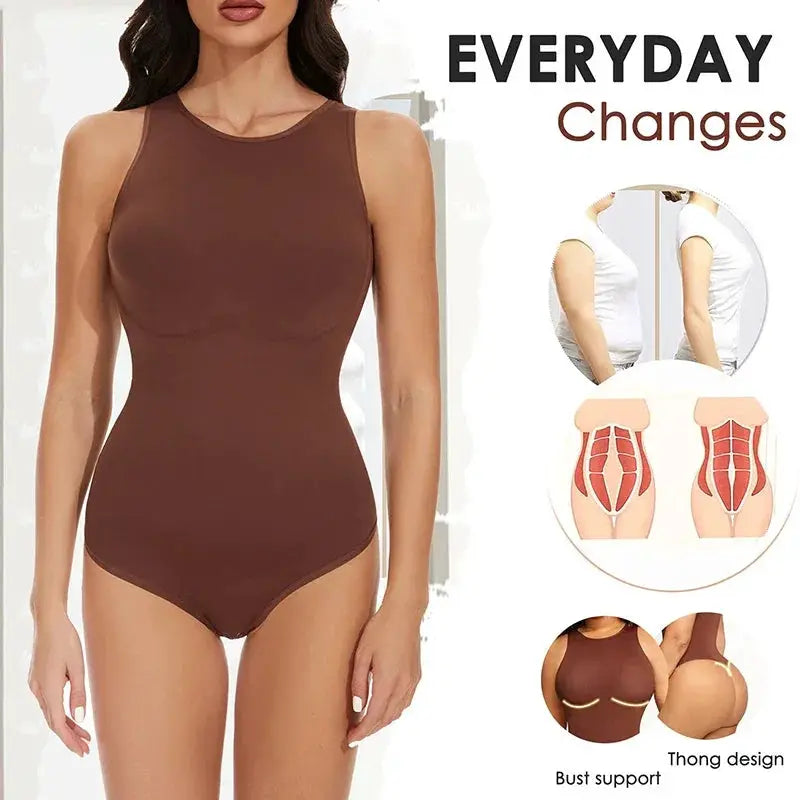 Sculpting Tummy Control Bodysuit For Women Seamless Chic