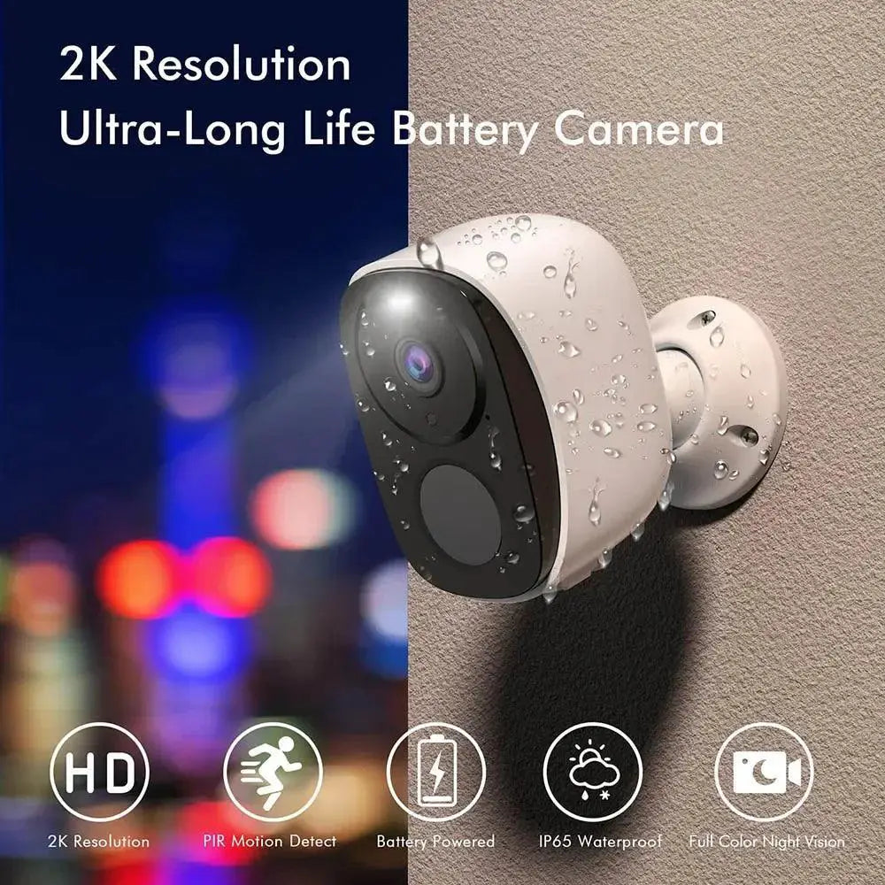 Solar Wireless Outdoor Camera With AI Motion Detection
