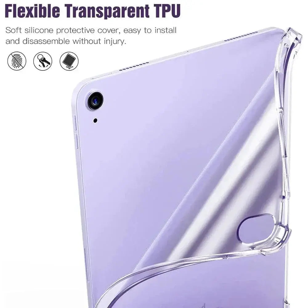 iPad Clear Silicone Case Transparent Protection Cover