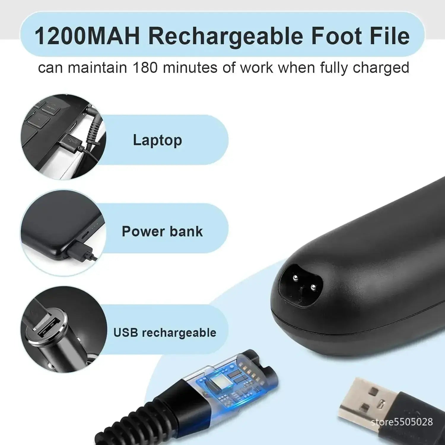 Electric Callus Remover Foot File Grinder Tool Professional