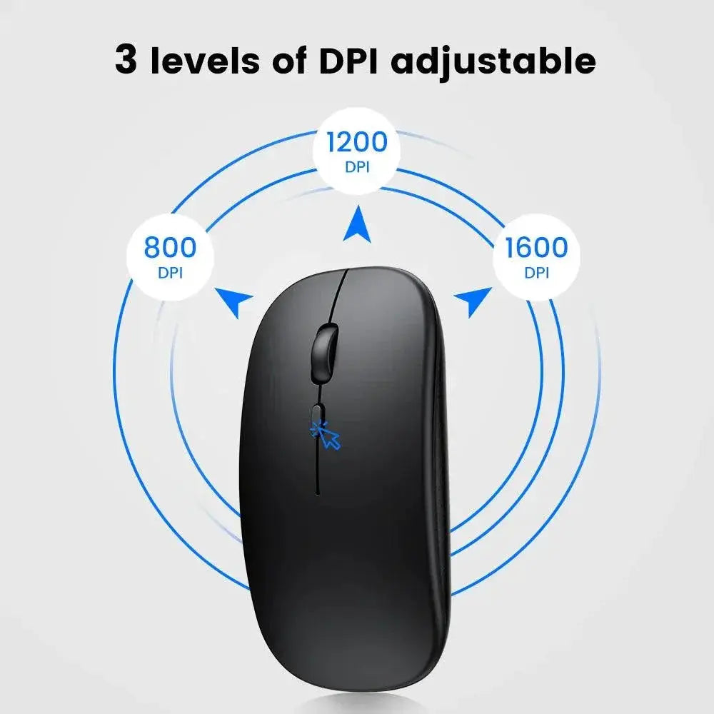 Ergonomic Silent Bluetooth Mouse With Accurate DPI - OurLum.com