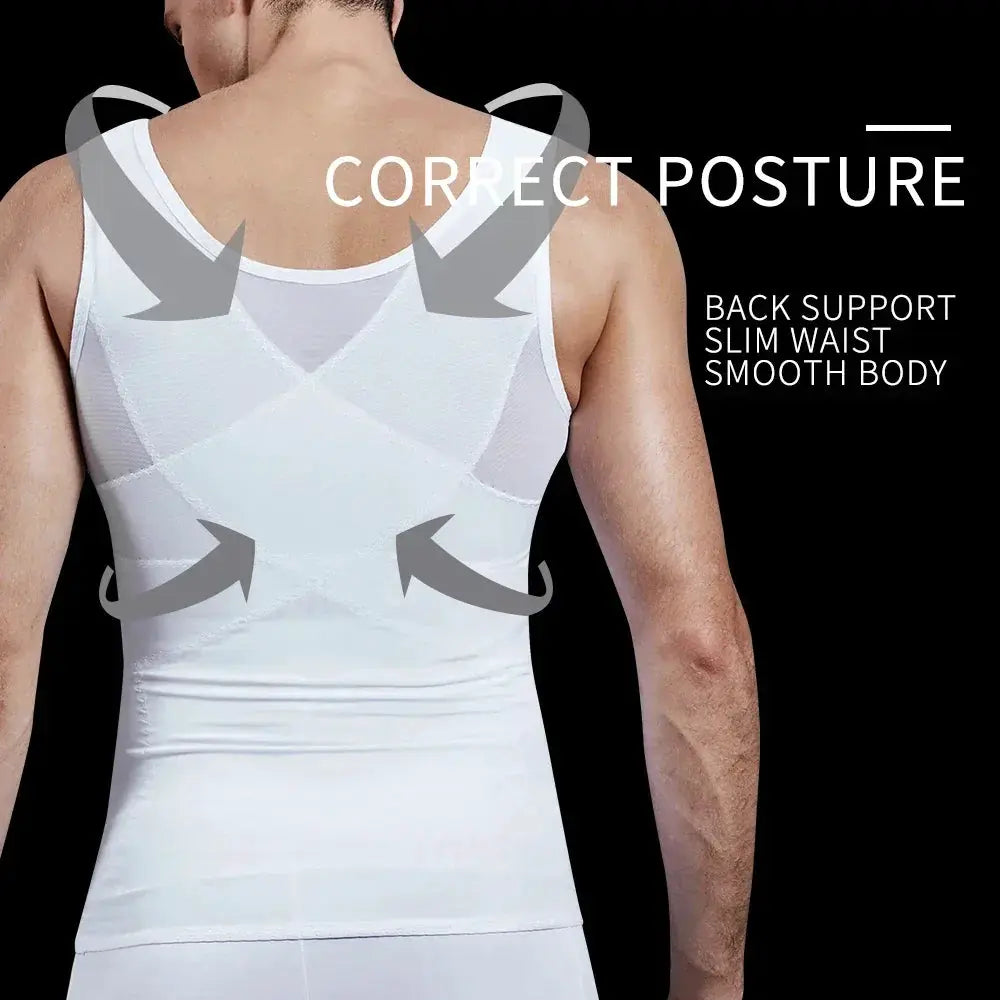 Men's Compression Shapewear Vest Conceal Gynecomastia