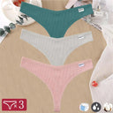 Seductive Cotton Thong Set Stylish G-String Panties for Women