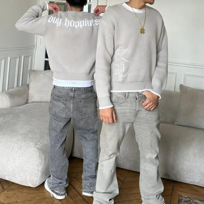 Y2K Long Sleeve Knit Sweater