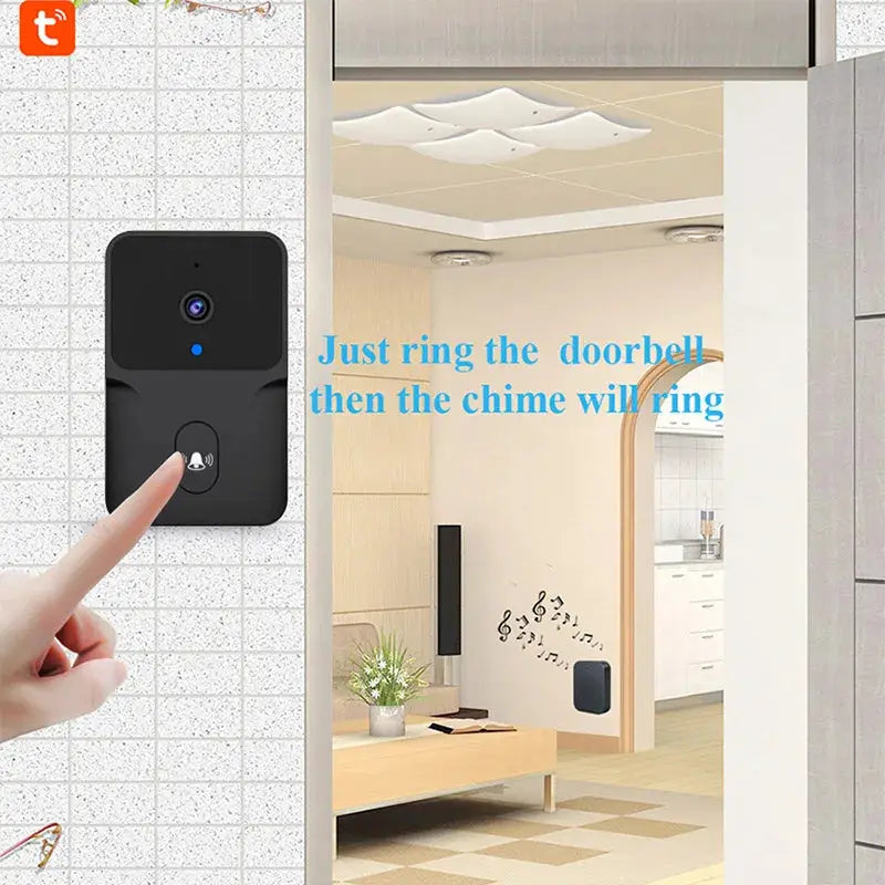 Tuya WiFi Video Doorbell Wireless HD Camera IR Alarm Security Smart Home Door Bell WiFi Intercom for Home by stepyours.com