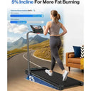 Quiet 3HP Incline Desk Treadmill With App Control LED Display