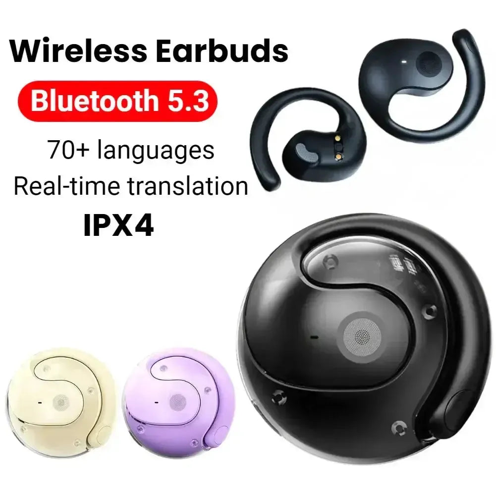 Bluetooth Translation Earbuds Over 70 Languages Device