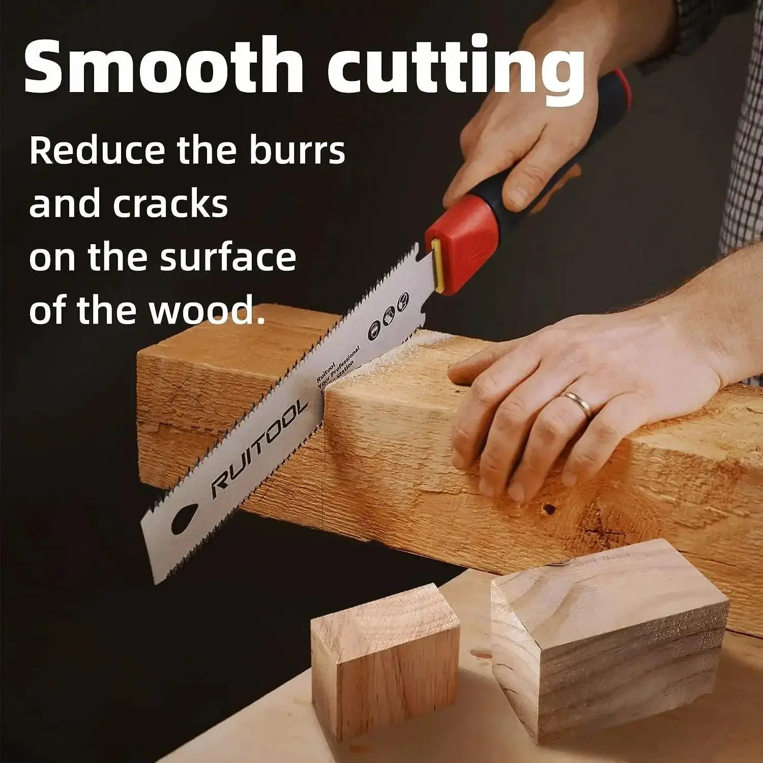 Japanese Pull Saw 3 Edge Teeth SK5 Flexible Blade Precision