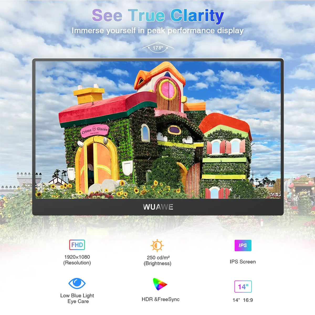 WuaWe Portable Monitor Usb C Hdmi — product view 4