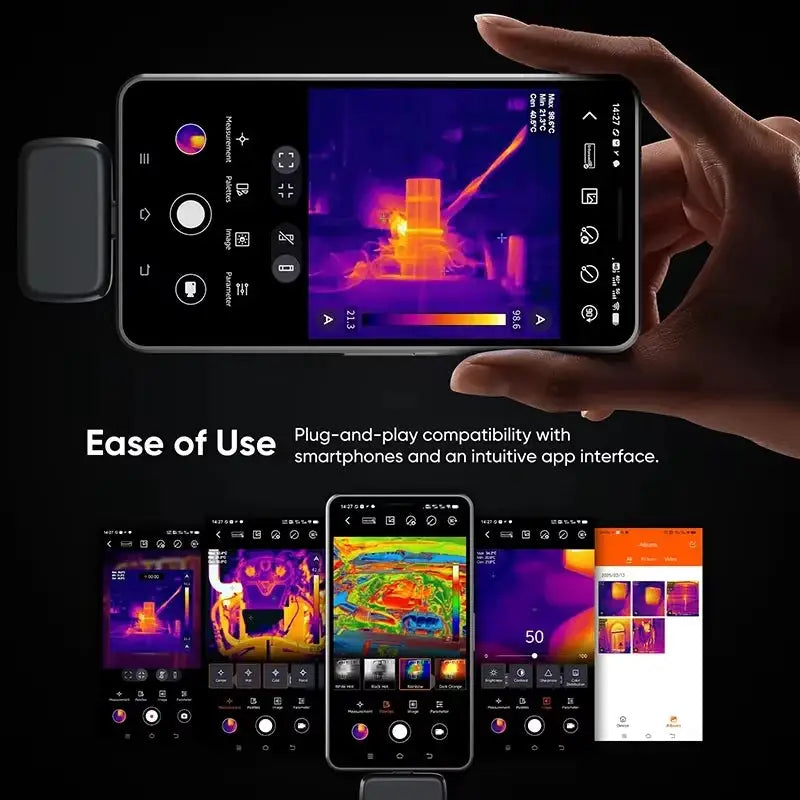 GOYOJO GW192A Thermal Imaging Camera for iPhone & Android Phone Infrared Thermal Imager Inspection Repair Thermographic Camera