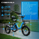 Cybervelo Adult Folding Fat Tire E-Tric
