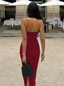 Flattering Halter Maxi Dress for Prom