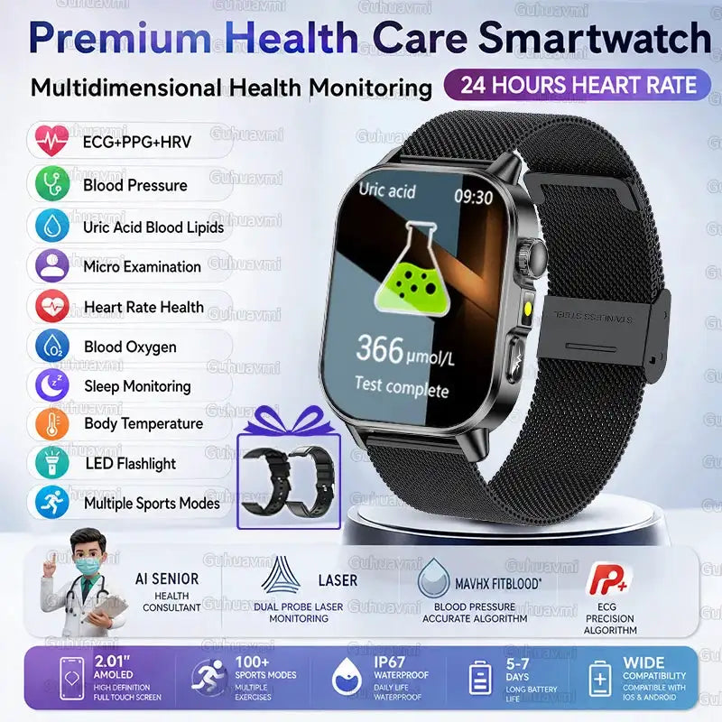 AI ECG Health Smart Watch For Men — product view 14