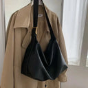 Timeless Vintage Pillow PU Leather Boston Shoulder Bag For Women
