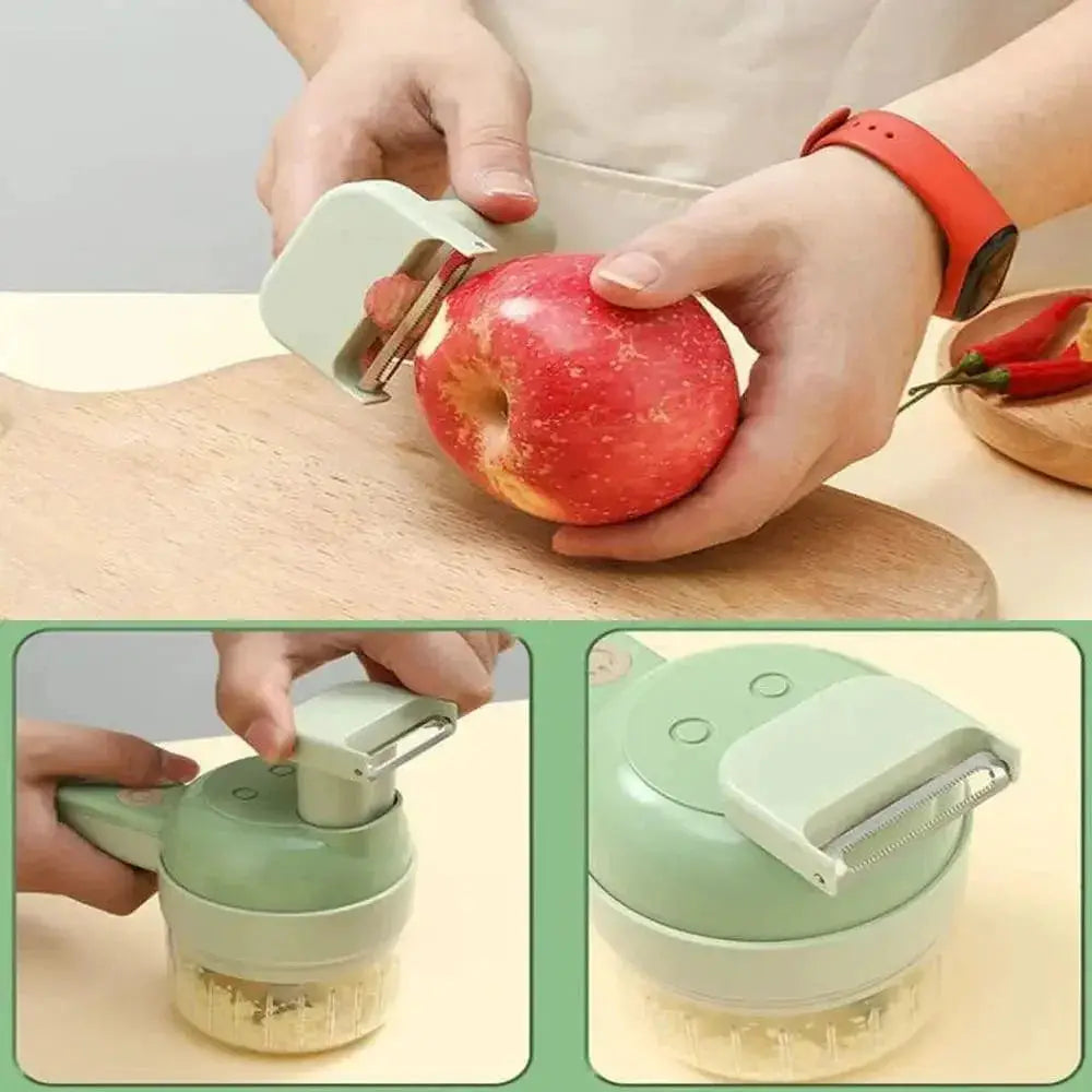 Four In One Electric Food Processor USB Rechargeable Slicer