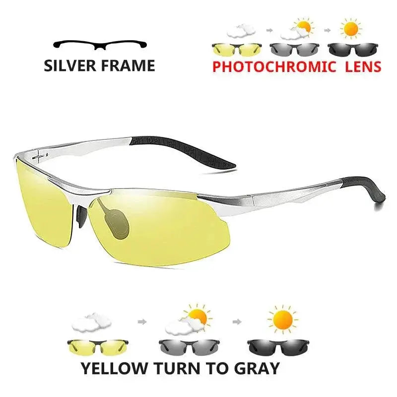 Men's Aluminum Polarized Photochromic Driving Sunglasses