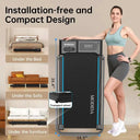 Under Desk Treadmill Walking Pad With Foldable Handrail SpaceSave